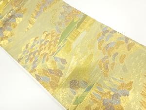 屋敷風景模様織出し袋帯